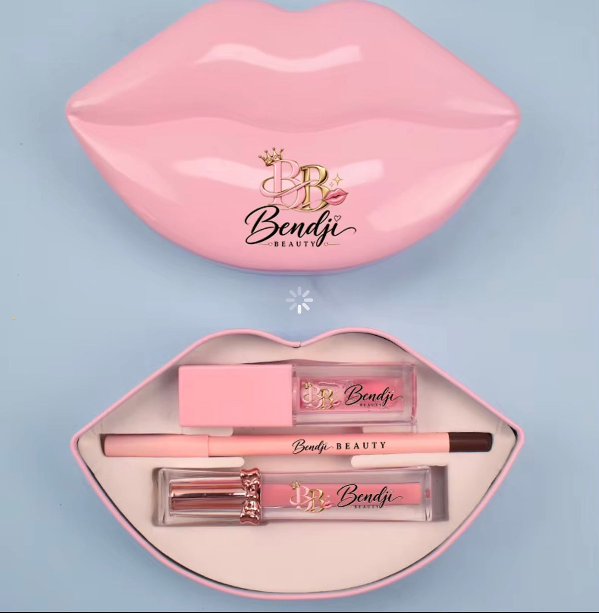 Bendji Beauty Lip-Shaped Lip Kit – Gloss & Lip Liner Set