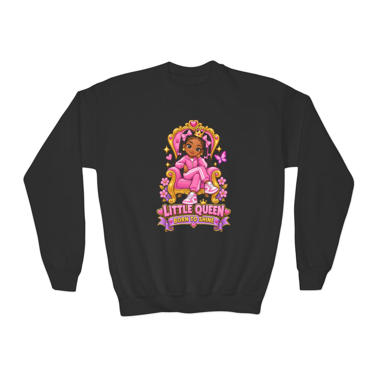Little Queen Born to Shine Girls’ Sweatshirt