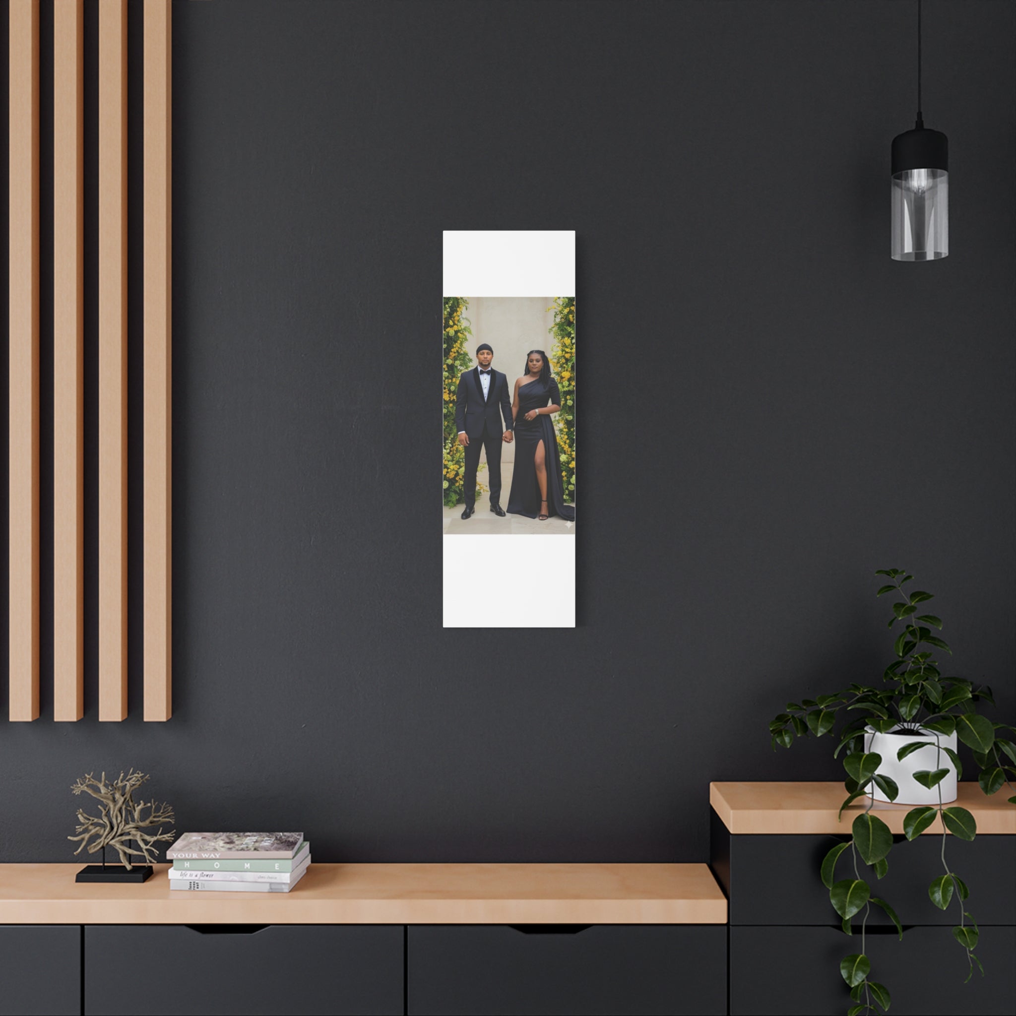 Personalized Couple Photo Canvas With Names & Date