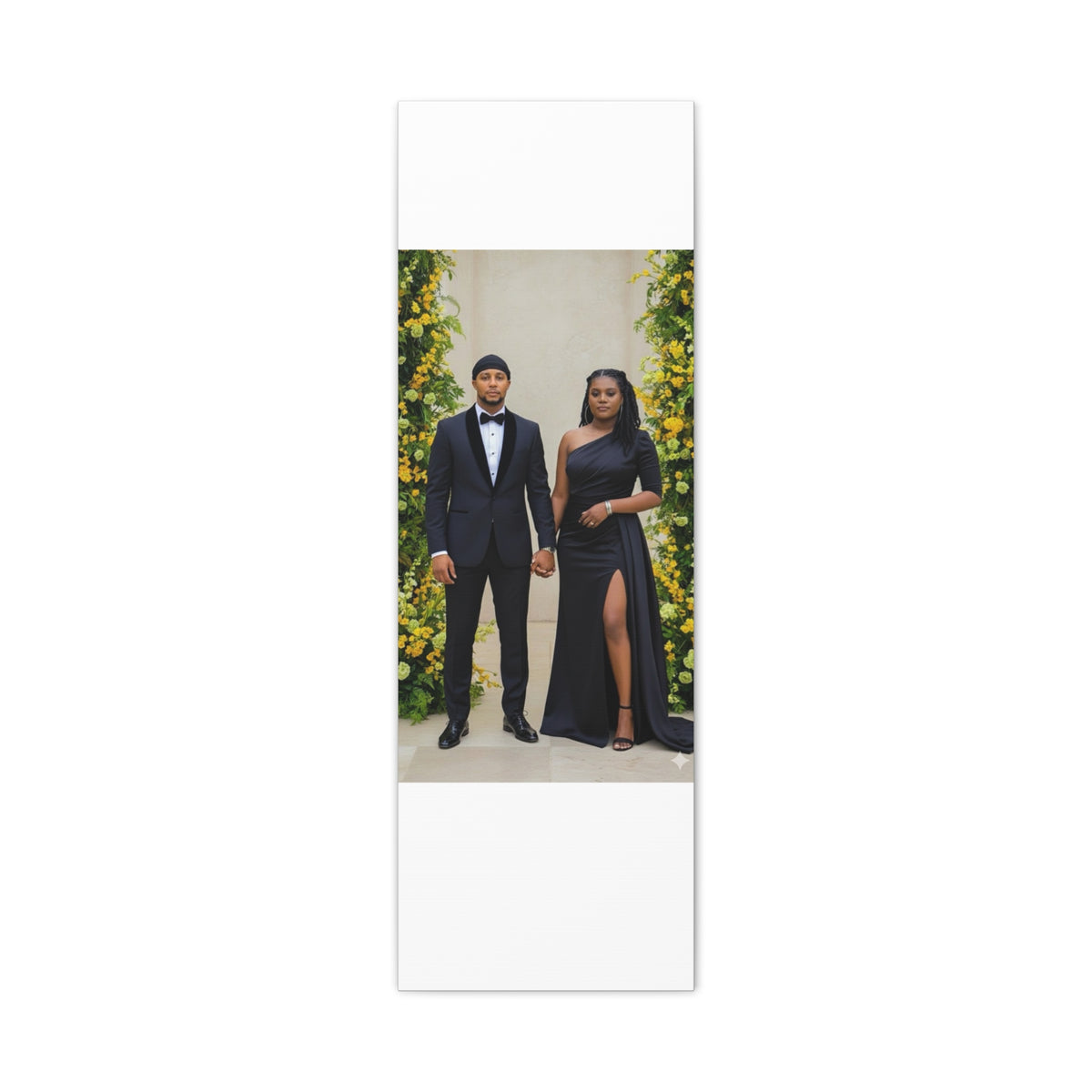 Personalized Couple Photo Canvas With Names & Date