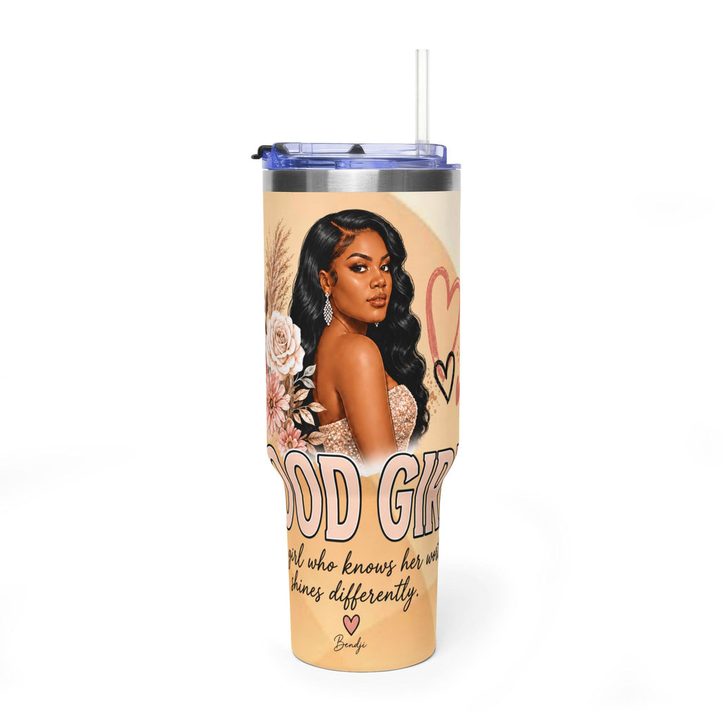 Personalized Good Girl Photo Tumbler – 40oz