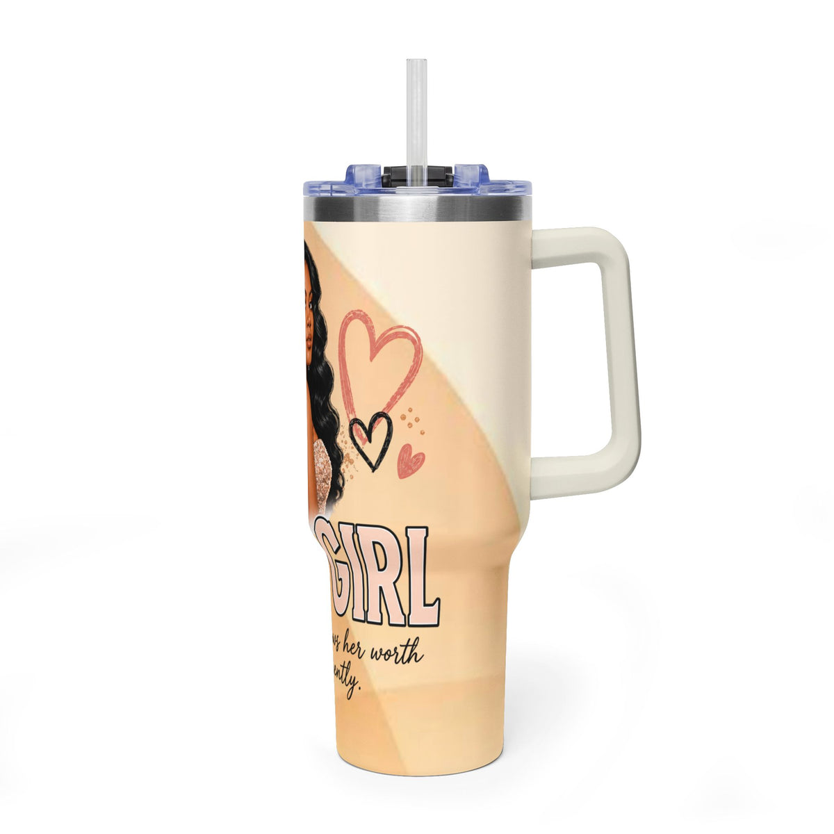 Personalized Good Girl Photo Tumbler – 40oz