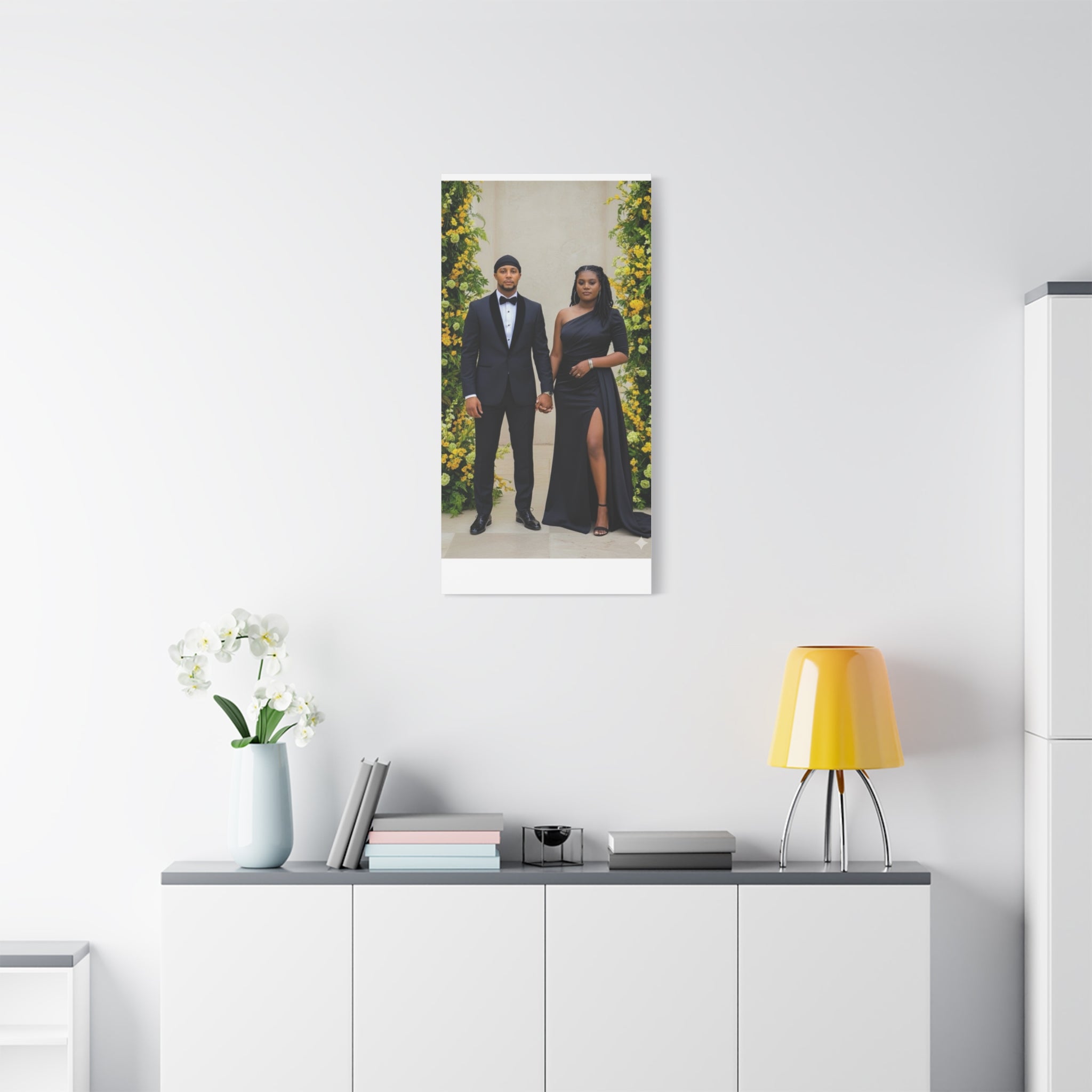Personalized Couple Photo Canvas With Names & Date