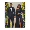 Personalized Couple Photo Canvas With Names & Date