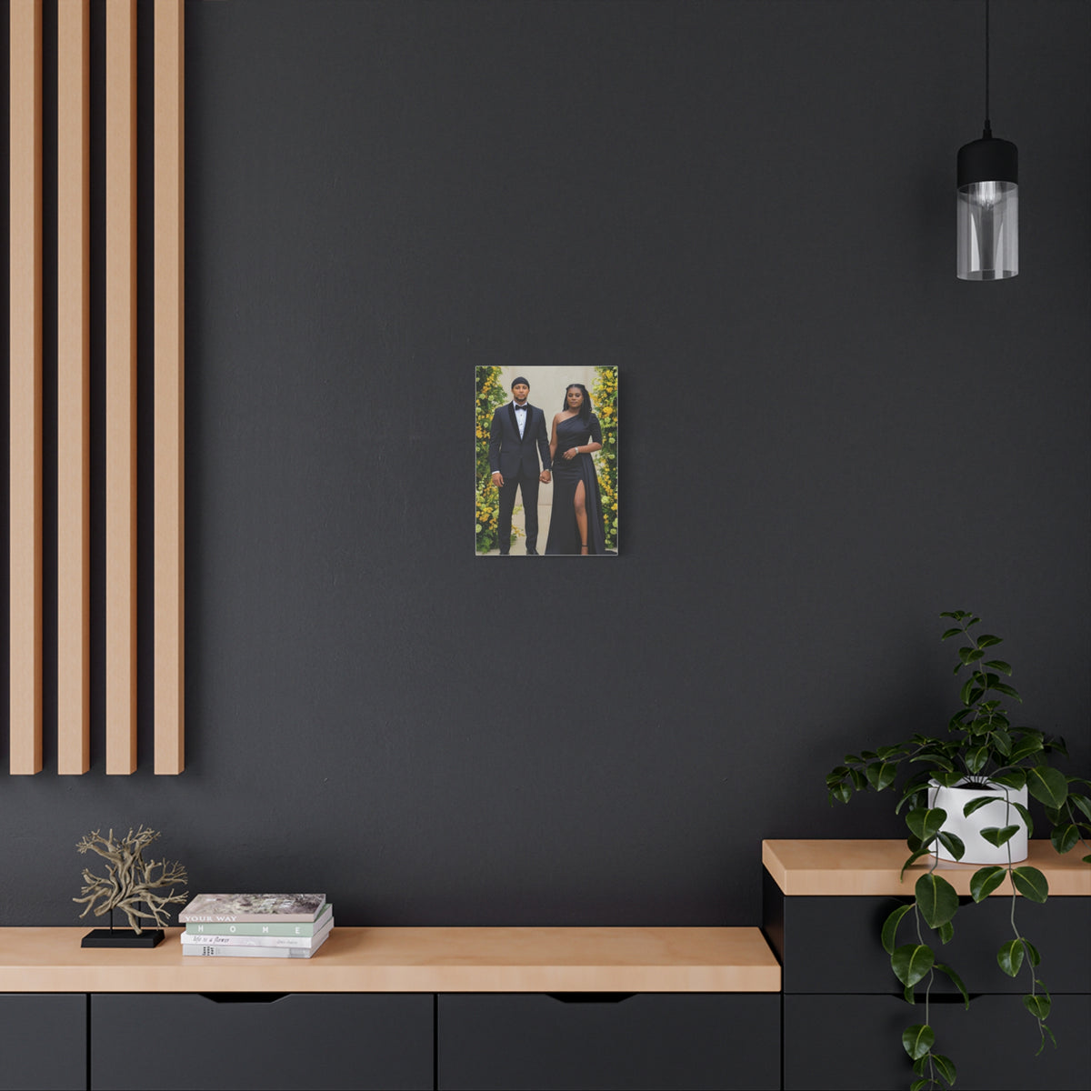 Personalized Couple Photo Canvas With Names & Date