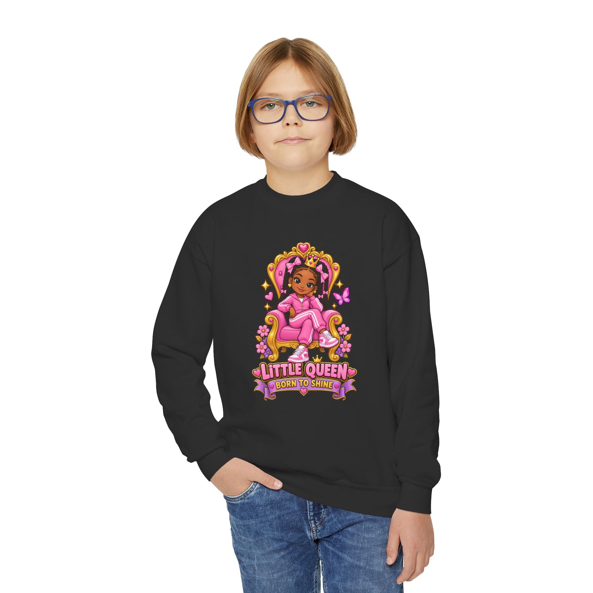 Little Queen Born to Shine Girls’ Sweatshirt