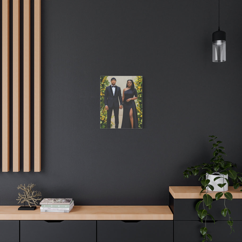 Personalized Couple Photo Canvas With Names & Date