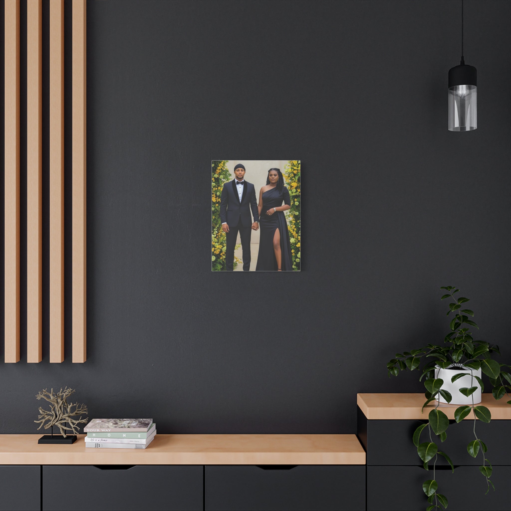 Personalized Couple Photo Canvas With Names & Date