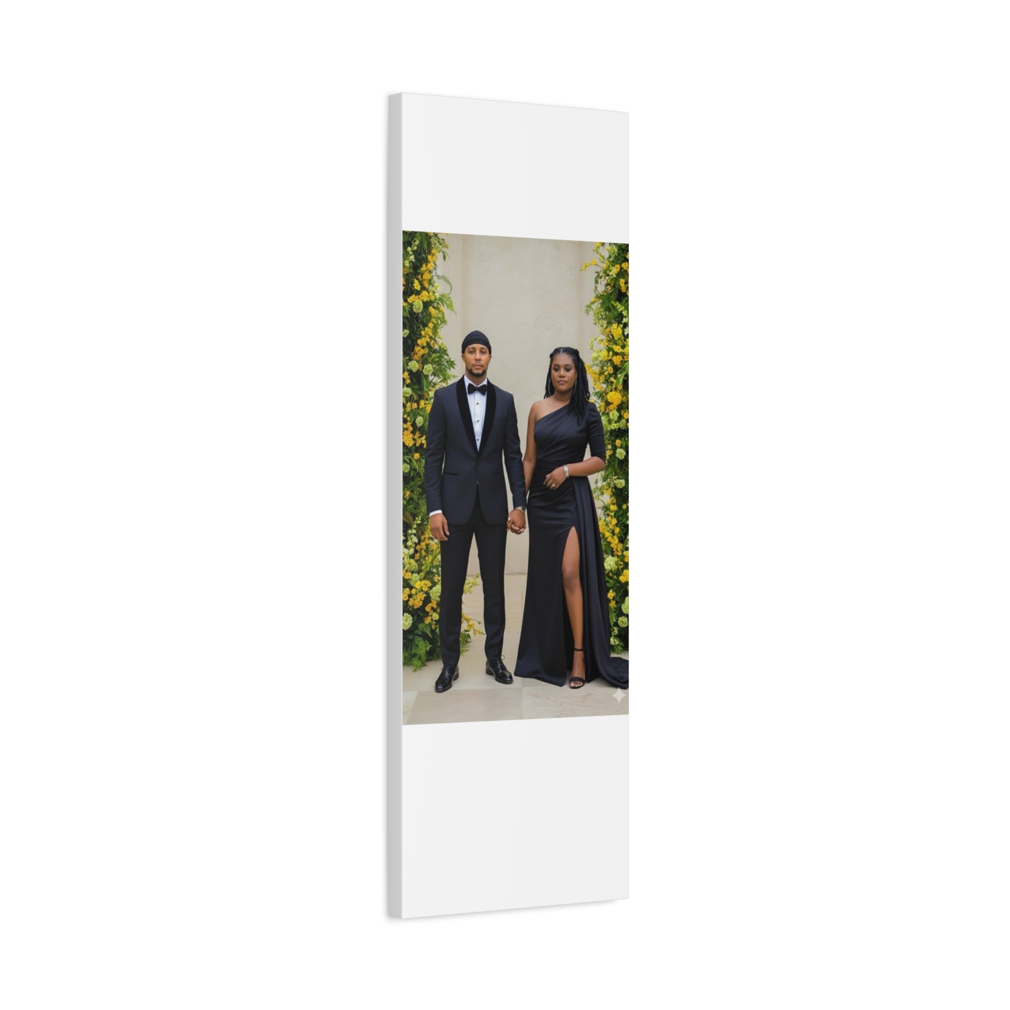 Personalized Couple Photo Canvas With Names & Date