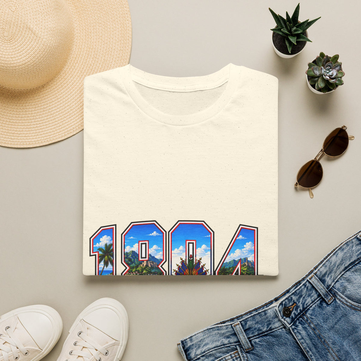 1984 Retro Hawaii Graphic T-Shirt — Tropical Palm & Sunset Vintage Tribute