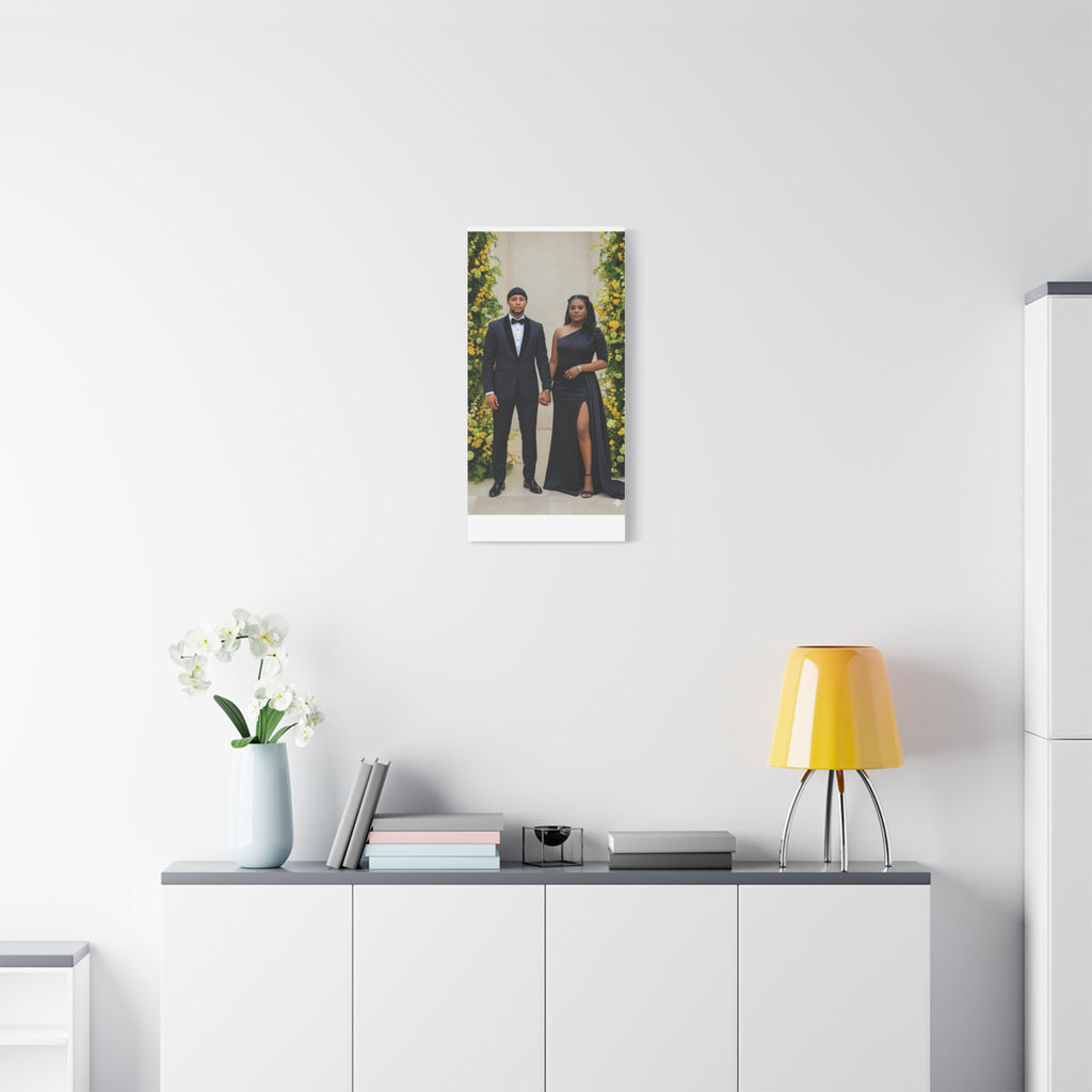 Personalized Couple Photo Canvas With Names & Date
