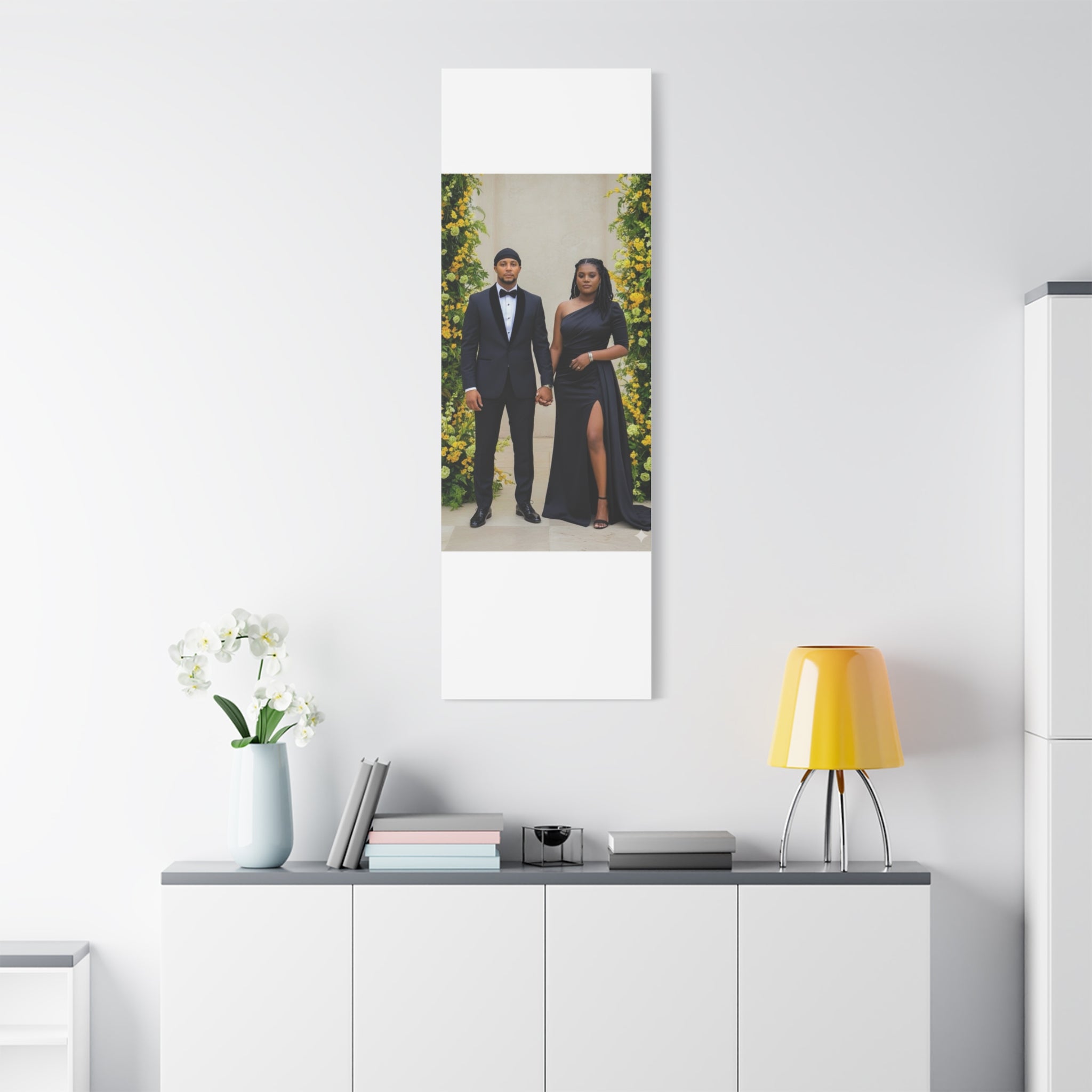 Personalized Couple Photo Canvas With Names & Date