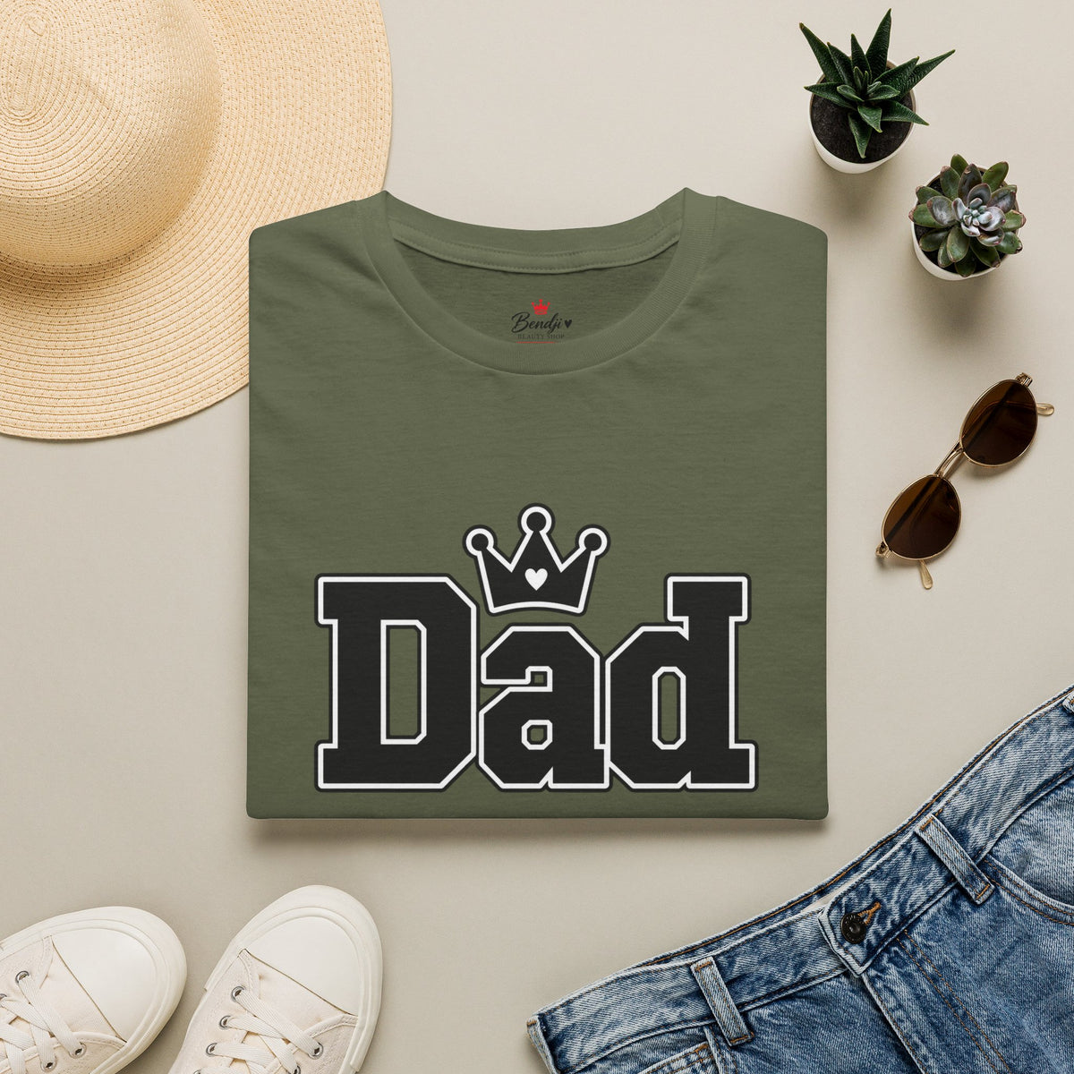 Dad Crown Graphic T-Shirt – Men’s Casual Tee