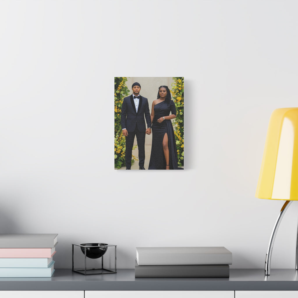 Personalized Couple Photo Canvas With Names & Date