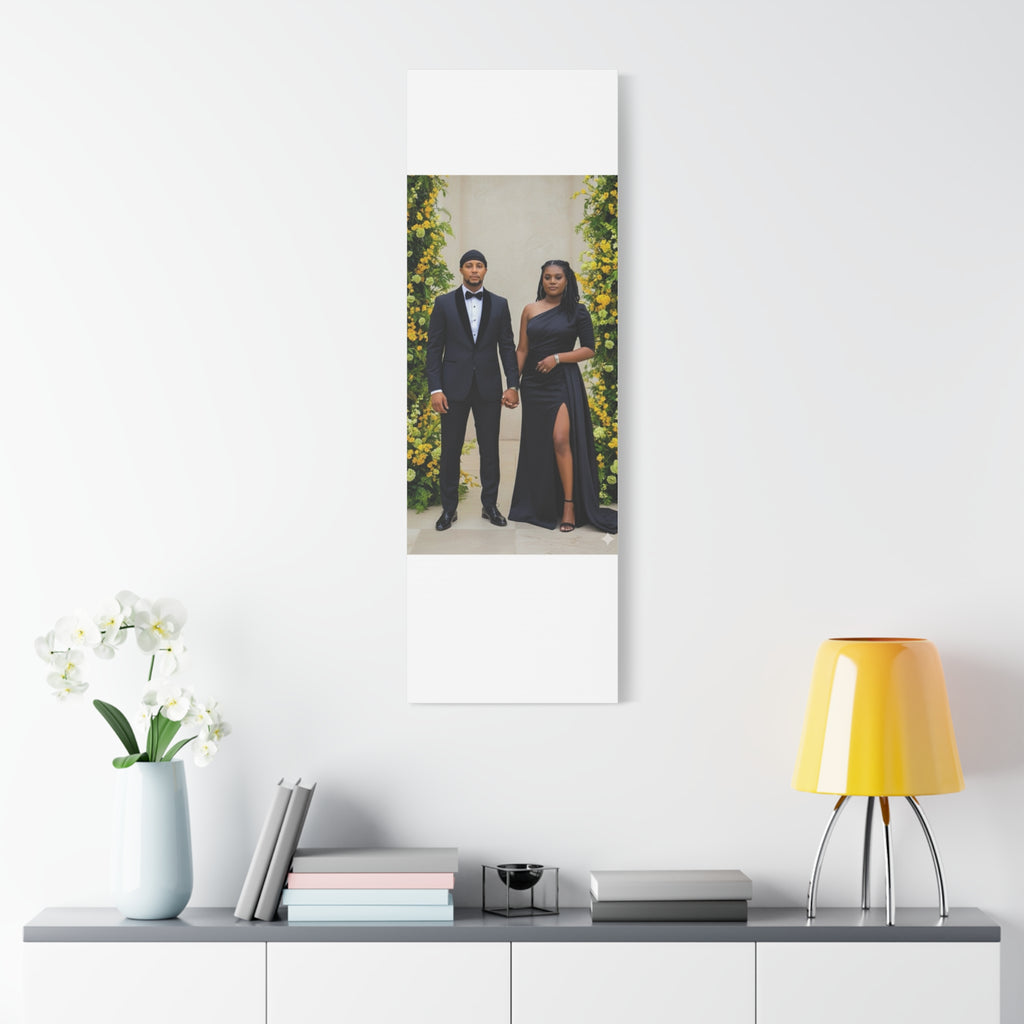 Personalized Couple Photo Canvas With Names & Date