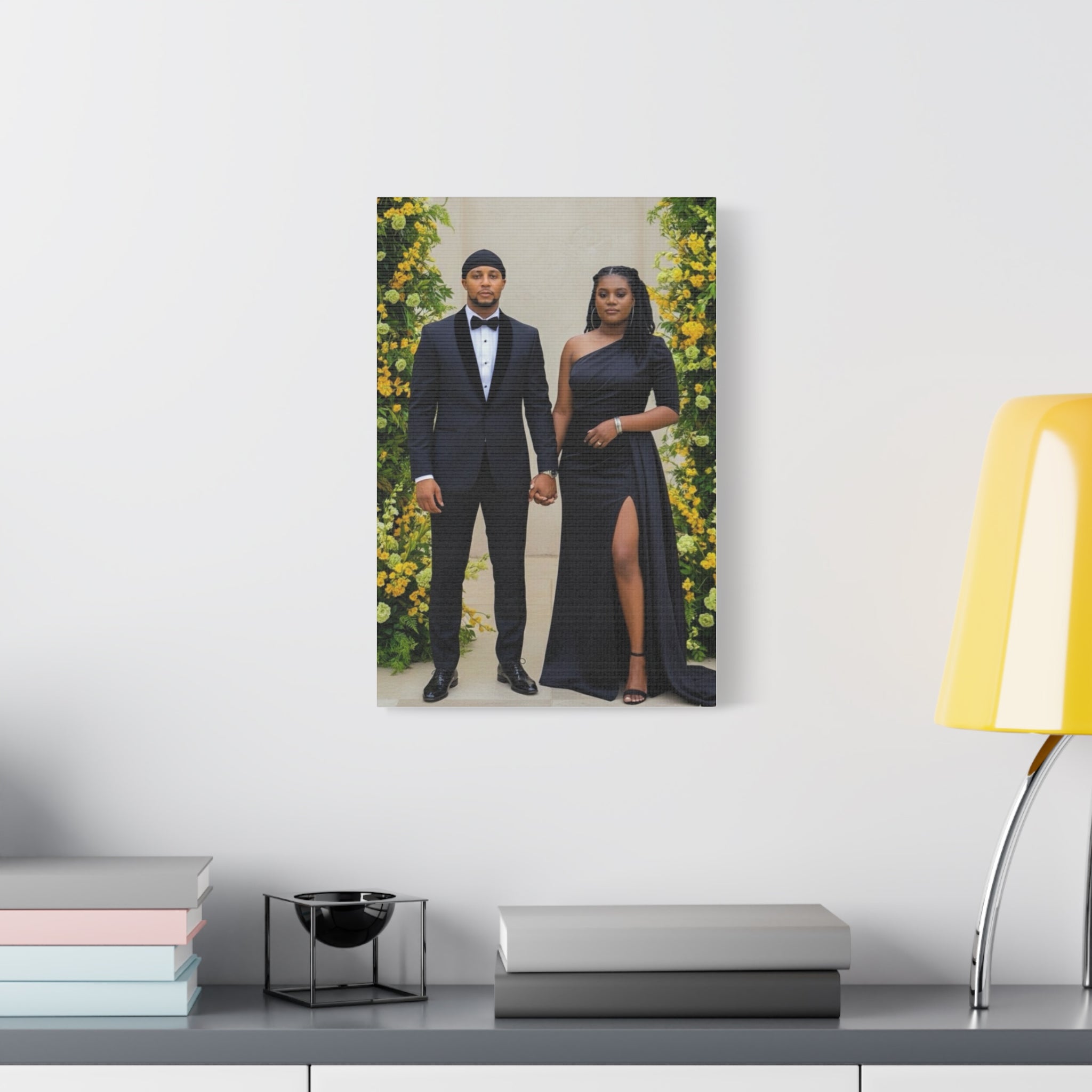 Personalized Couple Photo Canvas With Names & Date