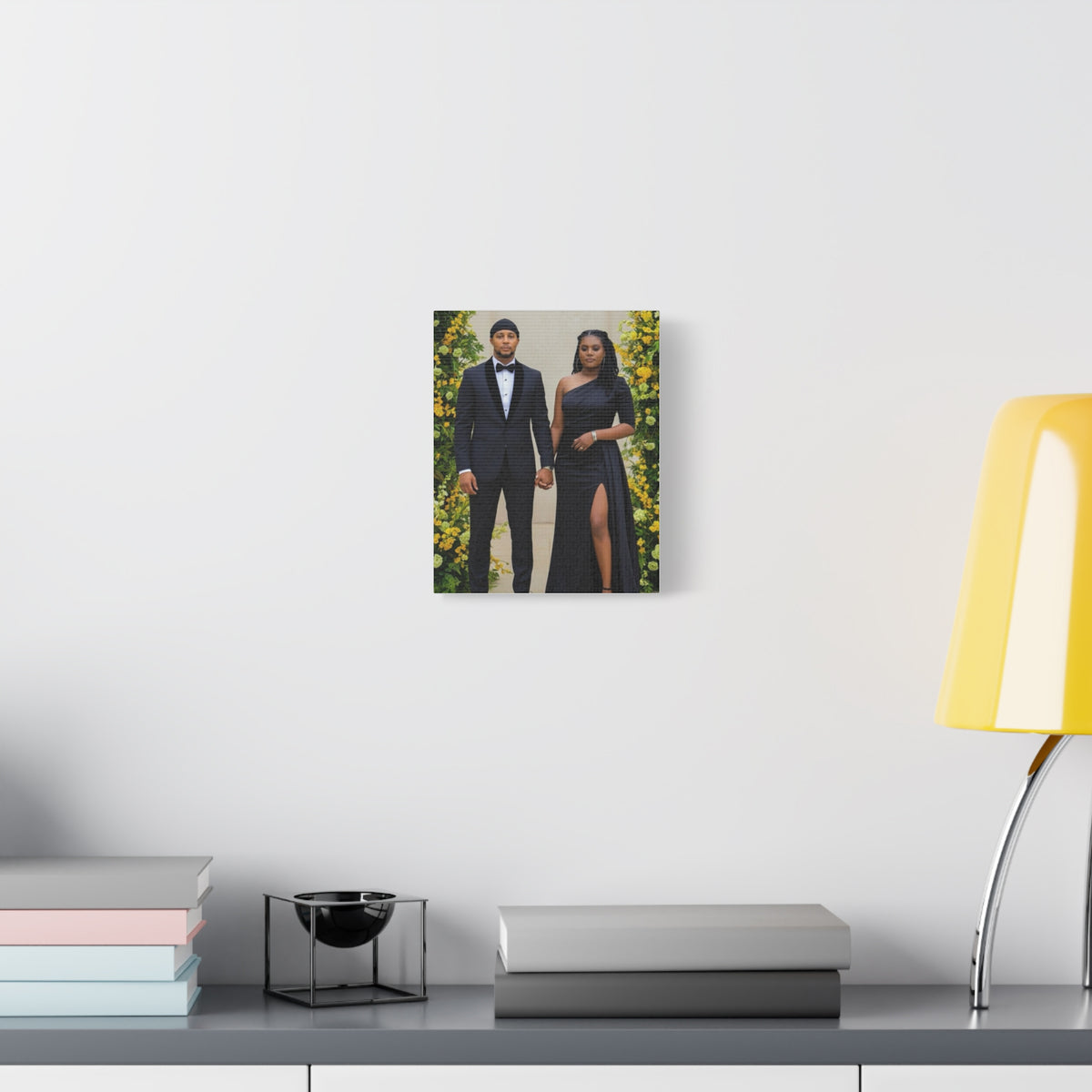 Personalized Couple Photo Canvas With Names & Date