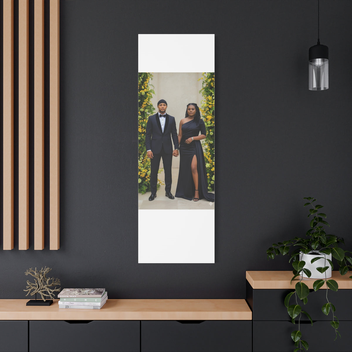 Personalized Couple Photo Canvas With Names & Date