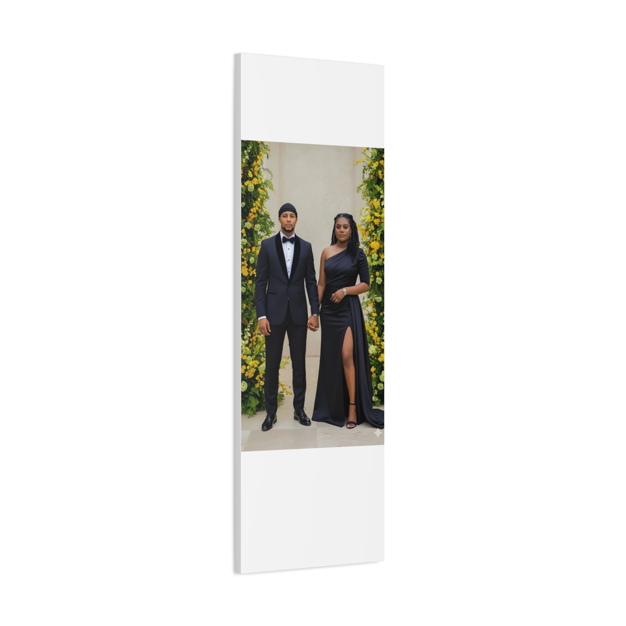 Personalized Couple Photo Canvas With Names & Date