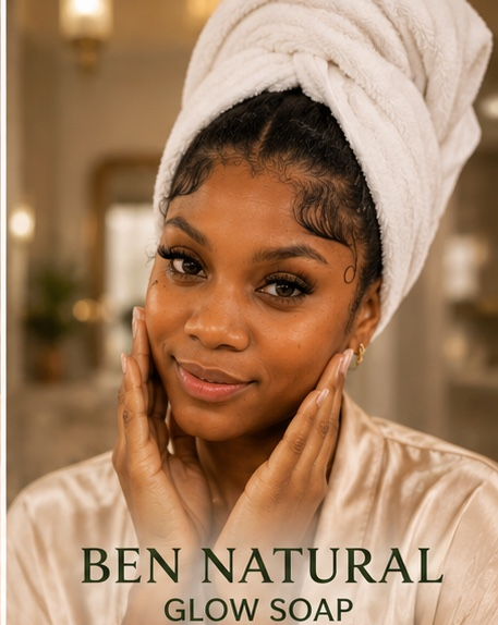 Ben Natural Glow Soap – Oatmeal, Carrot, Turmeric & Honey | 1–12 Pack