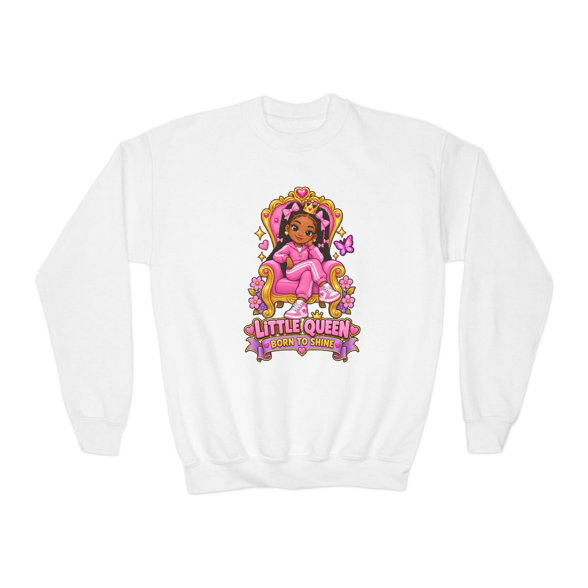 Little Queen Born to Shine Girls’ Sweatshirt