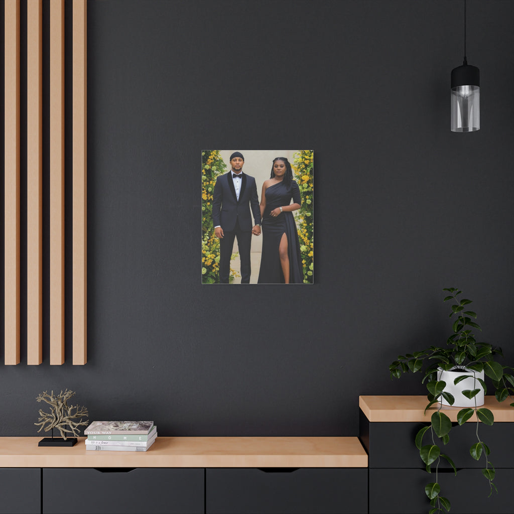 Personalized Couple Photo Canvas With Names & Date