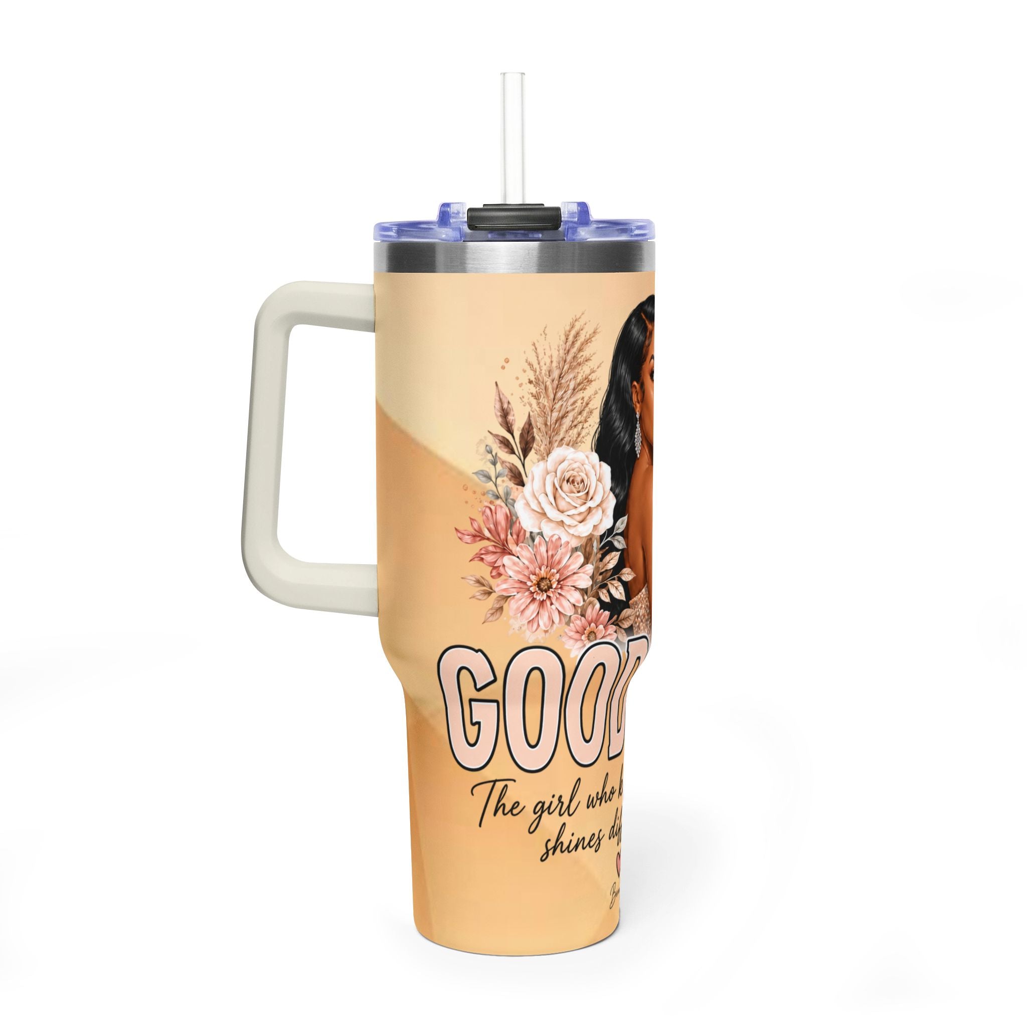 Personalized Good Girl Photo Tumbler – 40oz