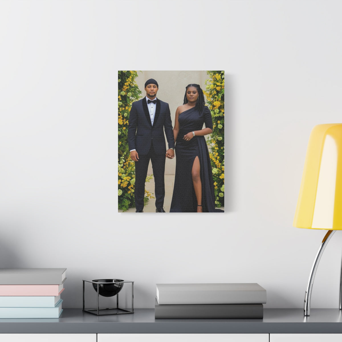 Personalized Couple Photo Canvas With Names & Date