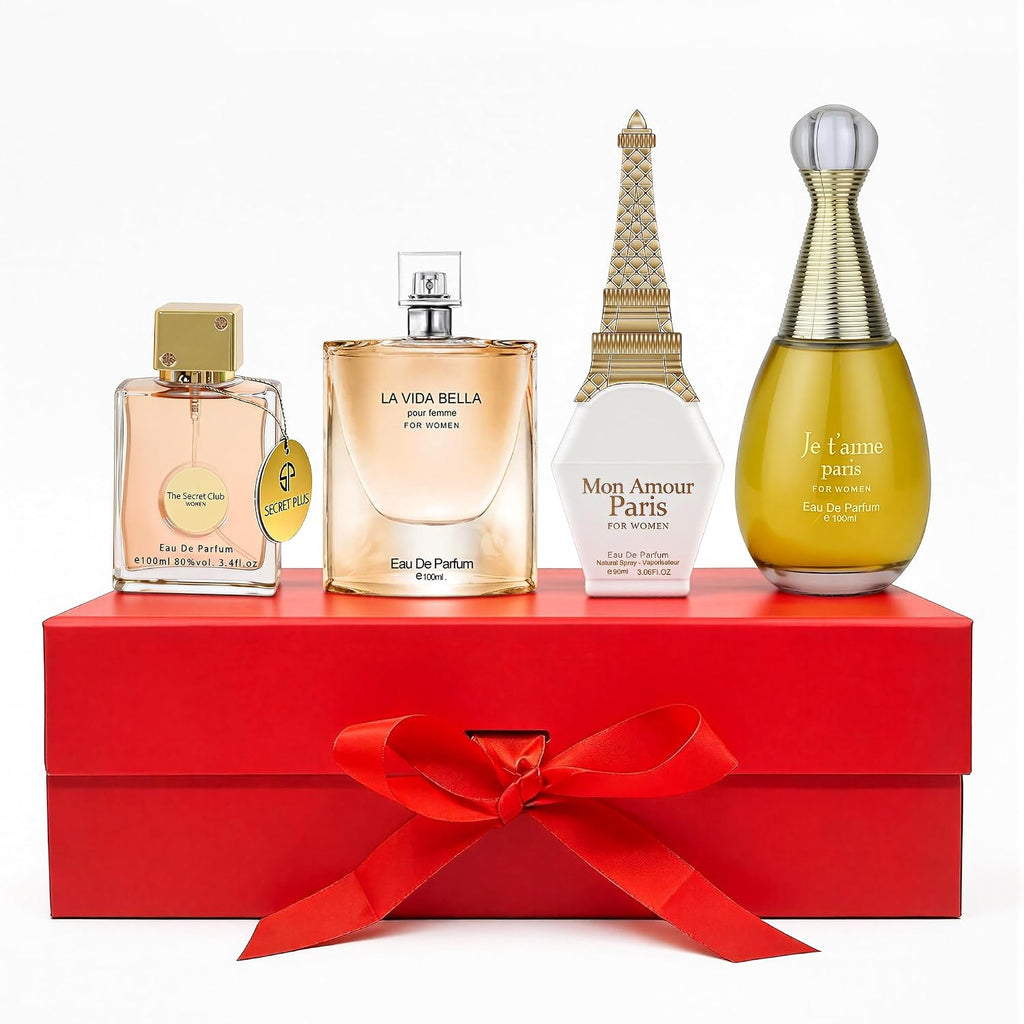 AFLUXE Women’s Perfume Gift Set – 4 Piece Eau de Parfum Collection