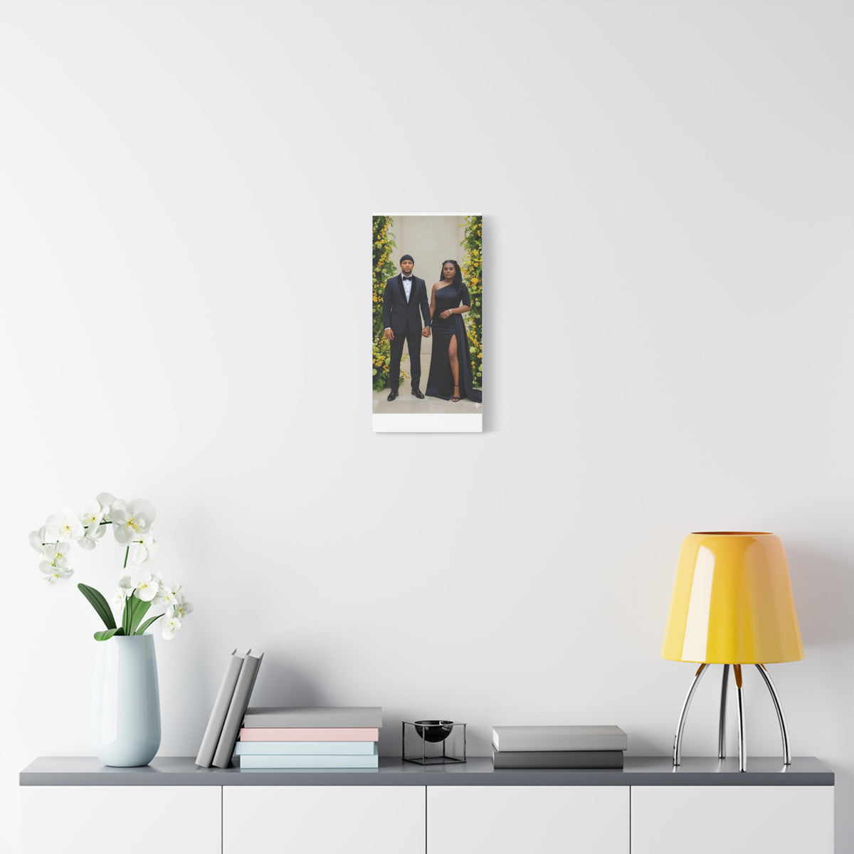 Personalized Couple Photo Canvas With Names & Date