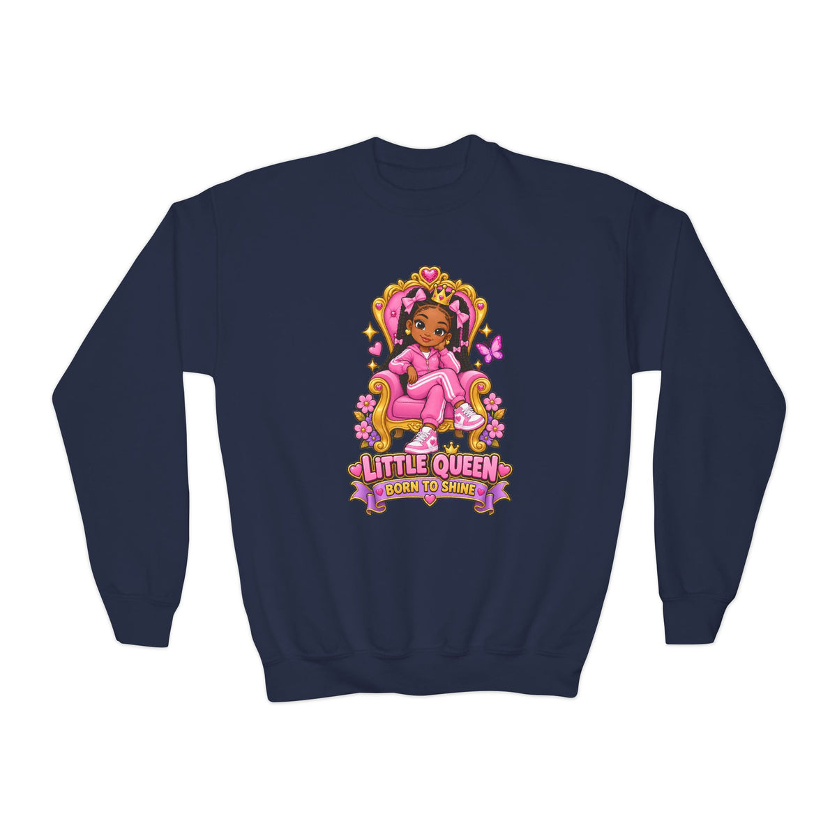 Little Queen Born to Shine Girls’ Sweatshirt