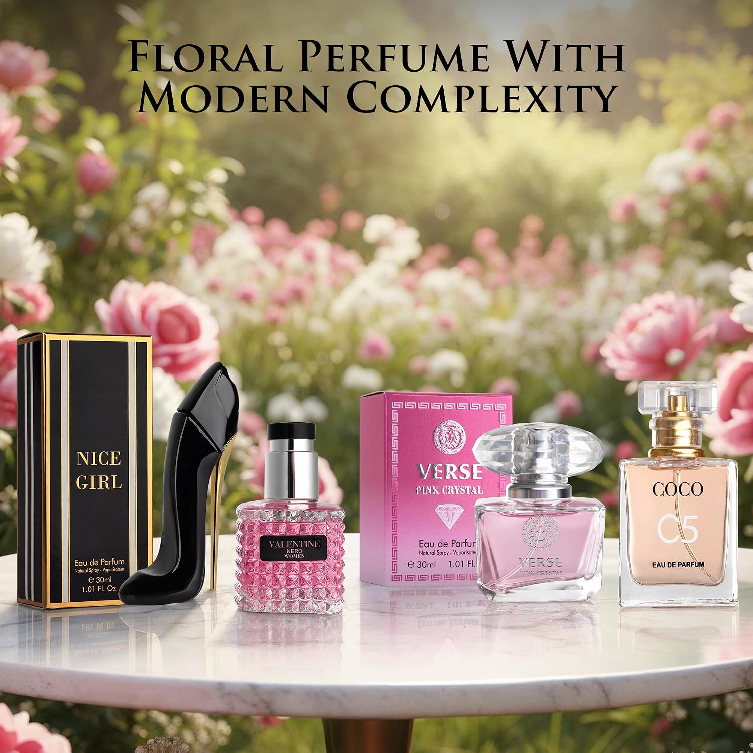 4-Piece Mini Eau de Parfum Gift Set for Women – 4 × 30ml