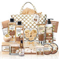 Coconut Vanilla Spa Gift Basket for Women – 18 Piece Self-Care Gift Set