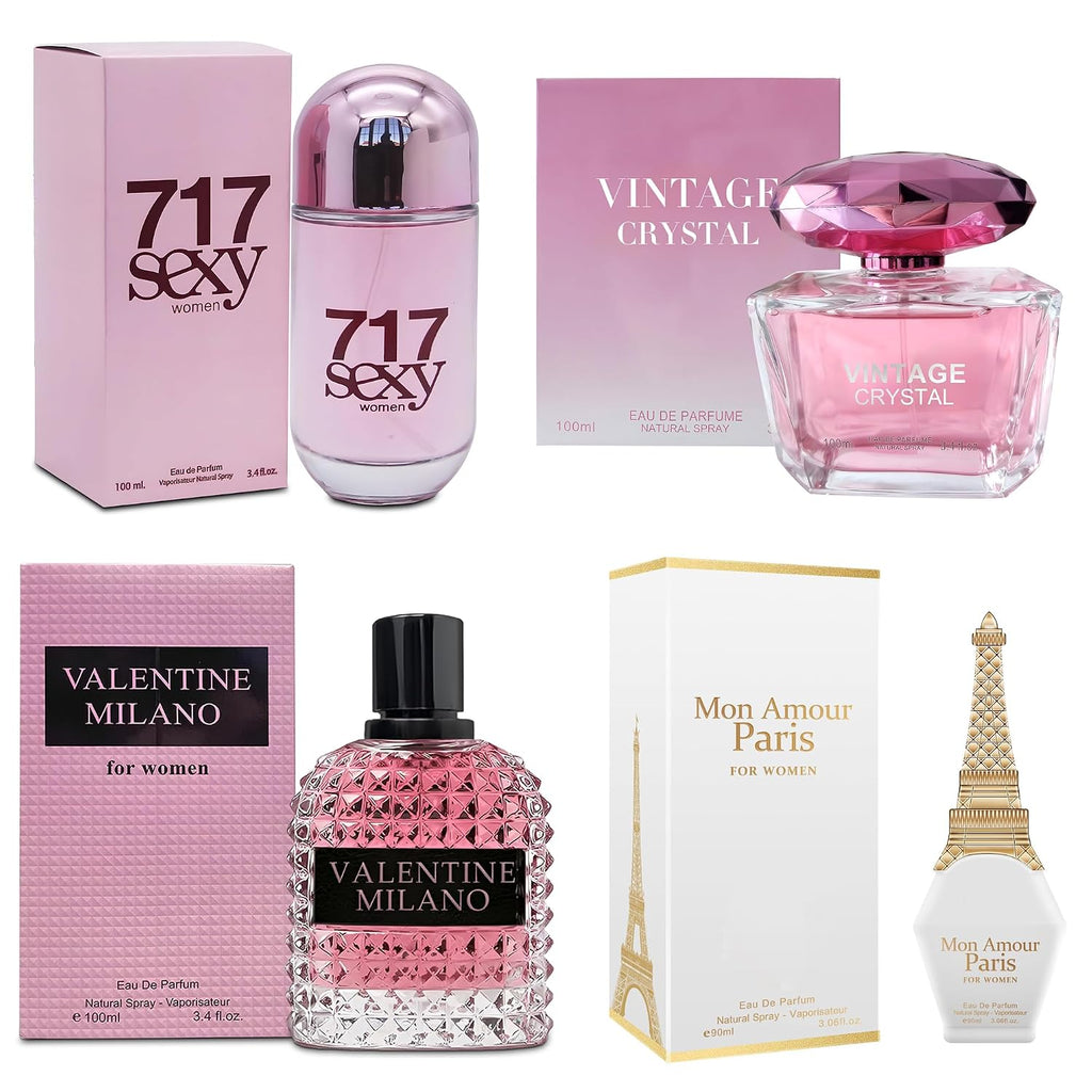 A CENTER 4-Piece Women’s Eau de Parfum Gift Set – 4 × 100ml