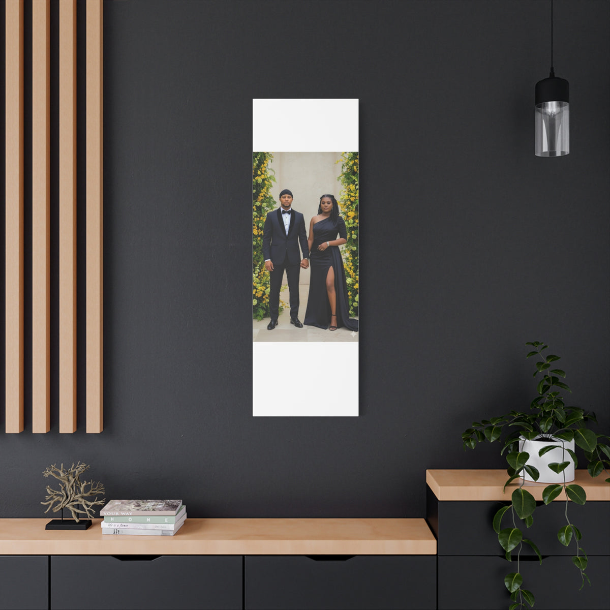 Personalized Couple Photo Canvas With Names & Date