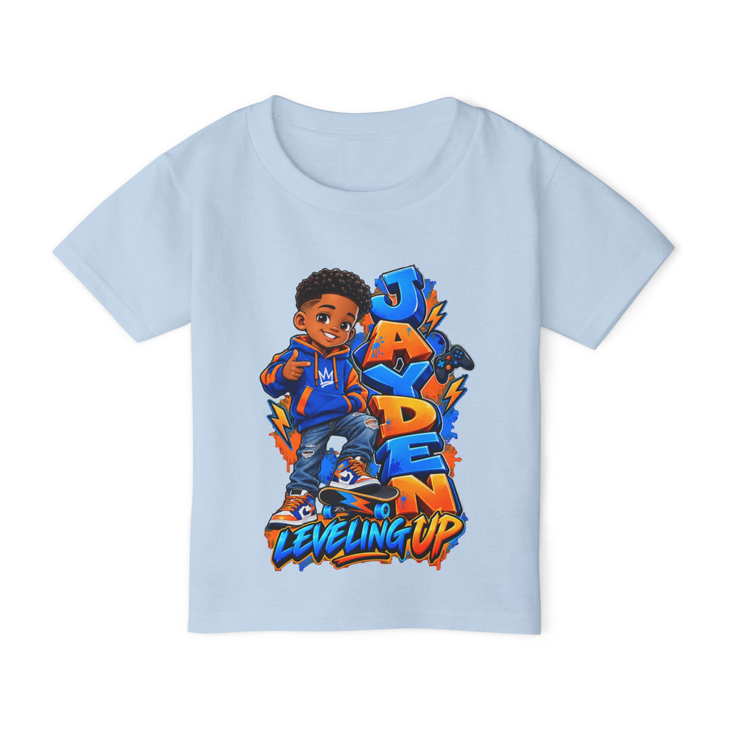 Personalized Cartoon Boy Photo & Name Sweatshirt