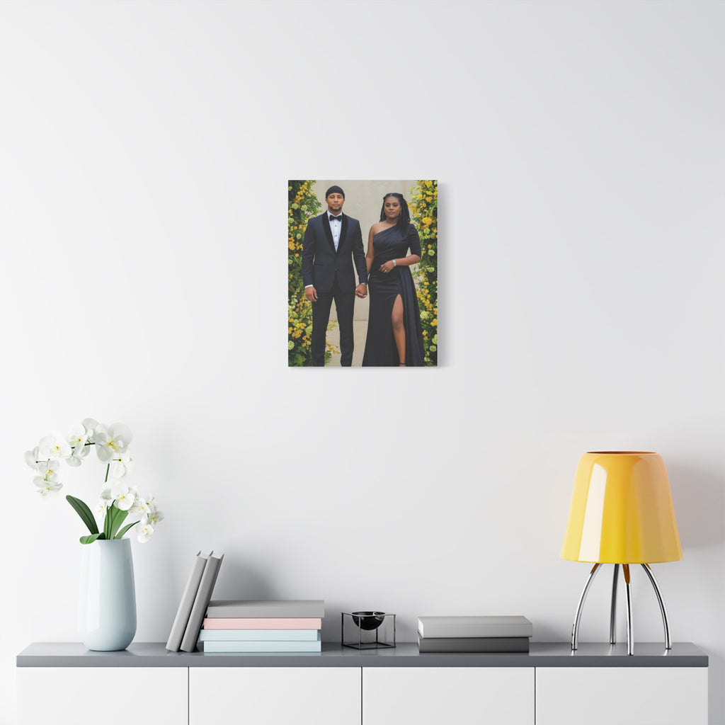 Personalized Couple Photo Canvas With Names & Date