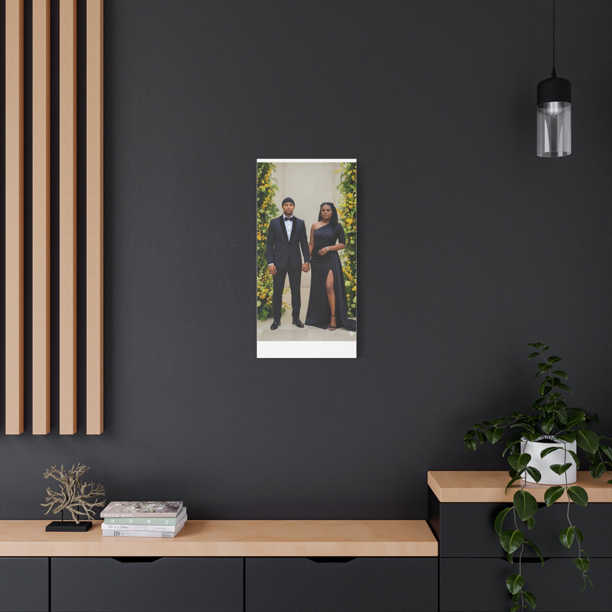 Personalized Couple Photo Canvas With Names & Date