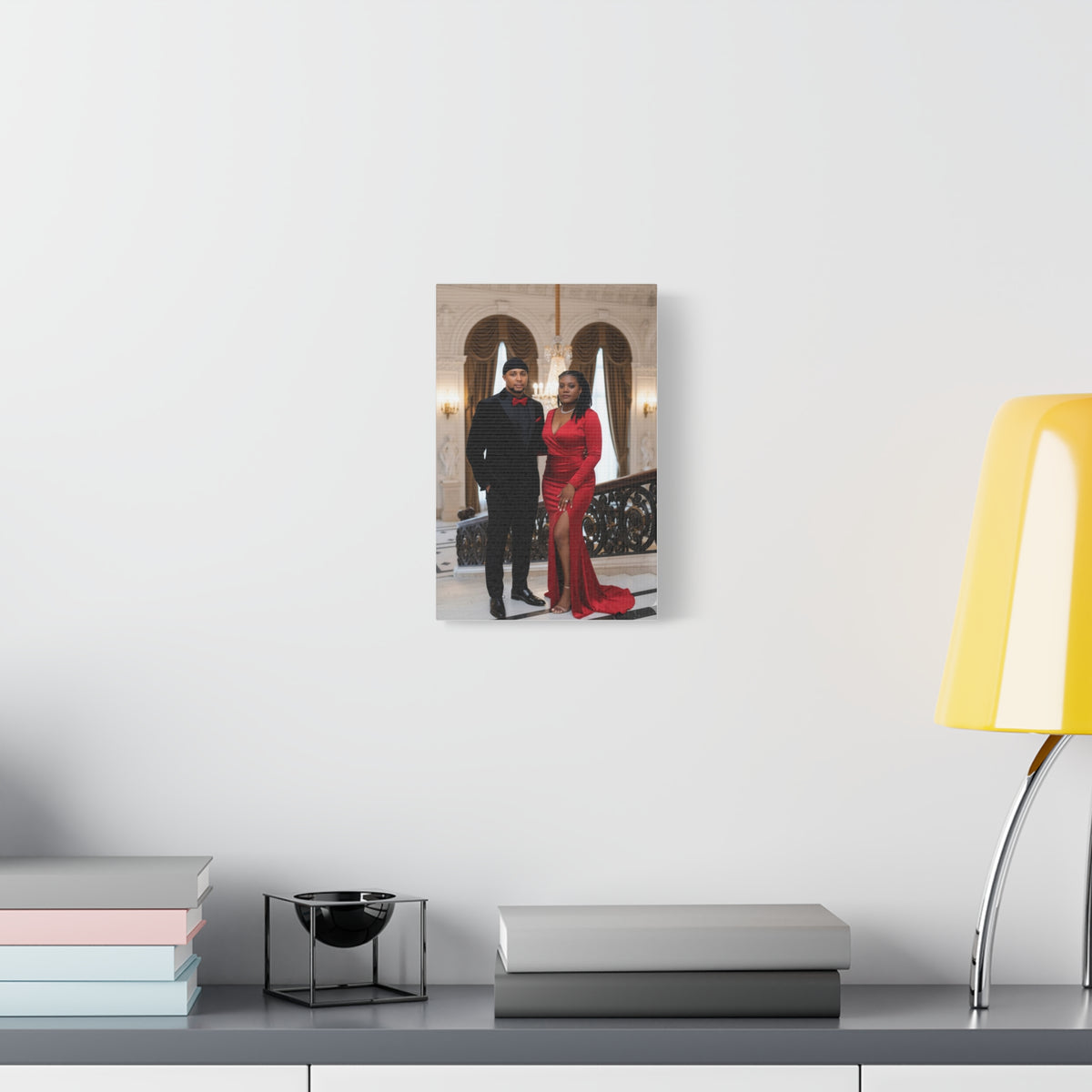 Personalized Couple Photo Canvas With Names & Date